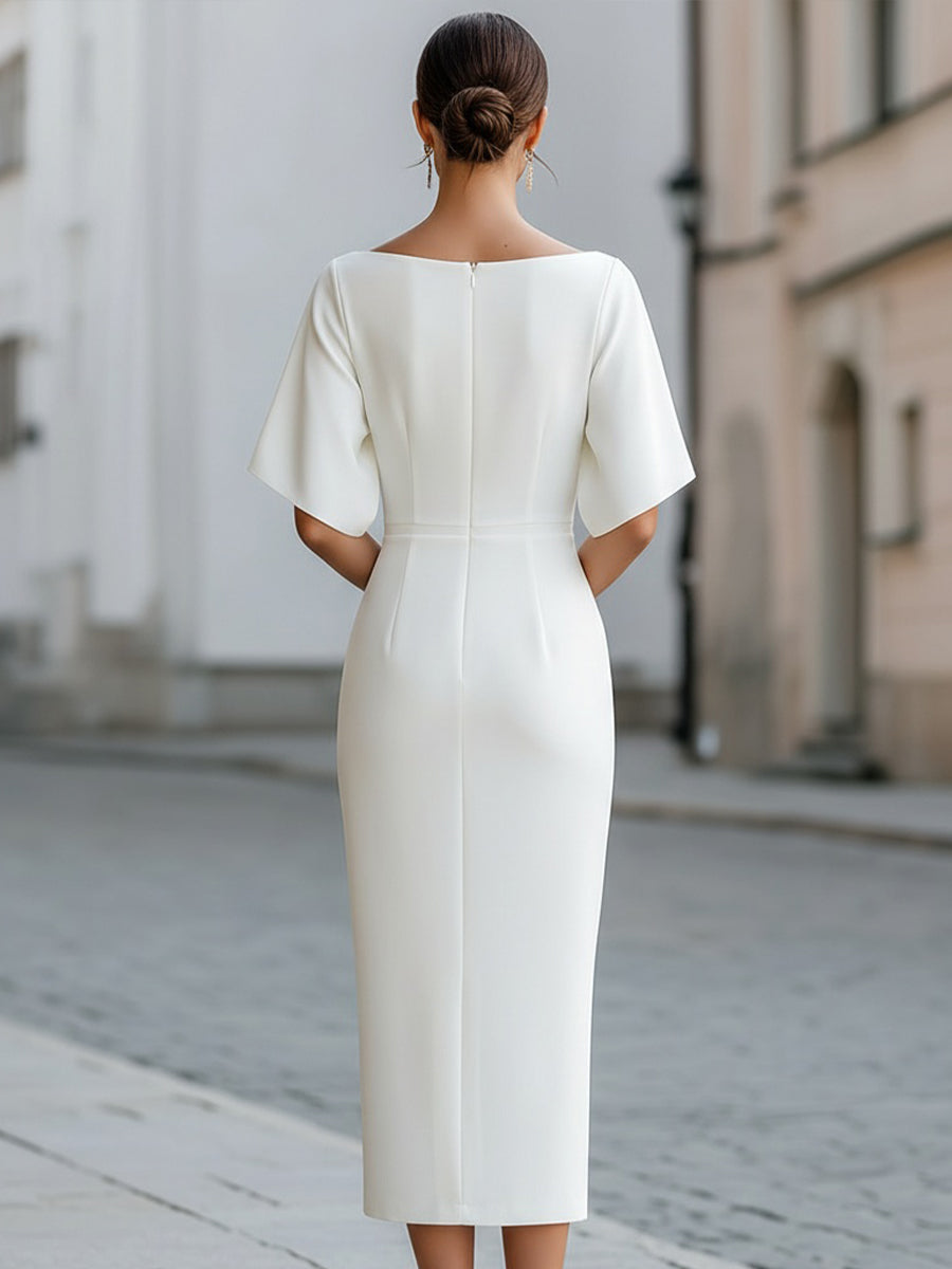 Elena | Elegant midi-etui-kjole