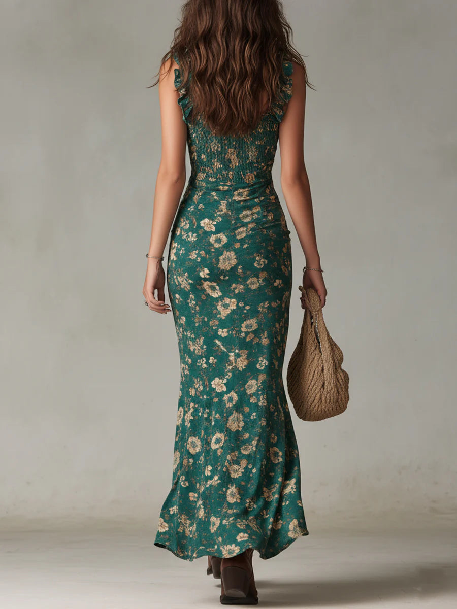 Bianca – Boho-blomsterkjole med vild charme