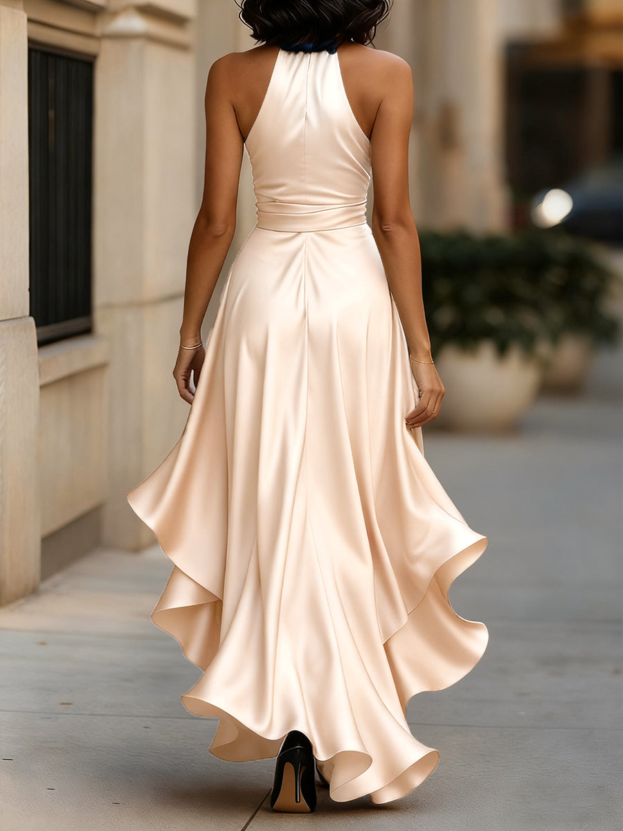 Valeria | Elegant aftenkjole i satin