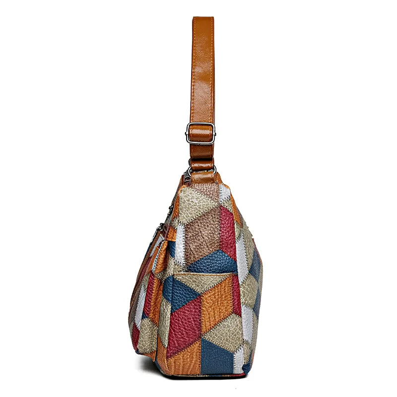 Nella | Patchworktaske med justerbar rem