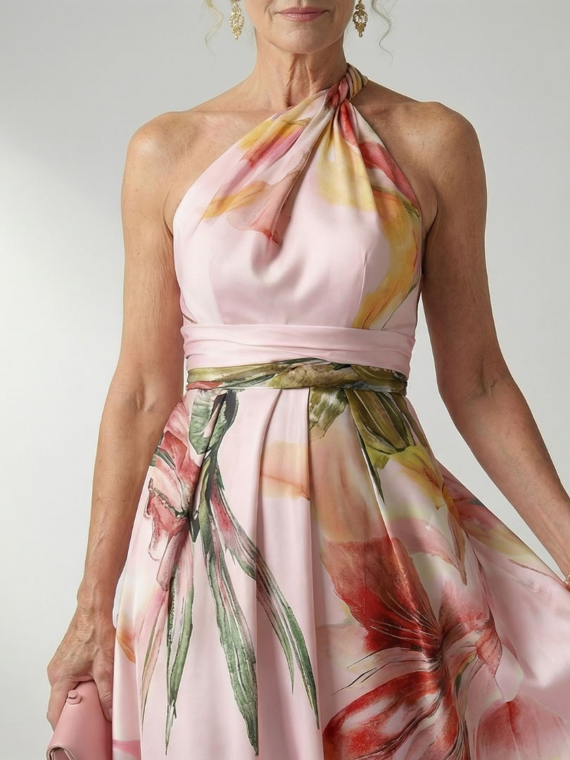 Amiel | Let blomstret maxikjole