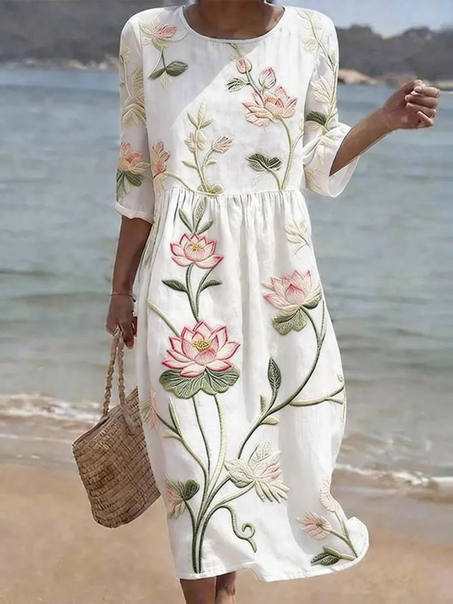 Kayla | Kjole med blomsterprint