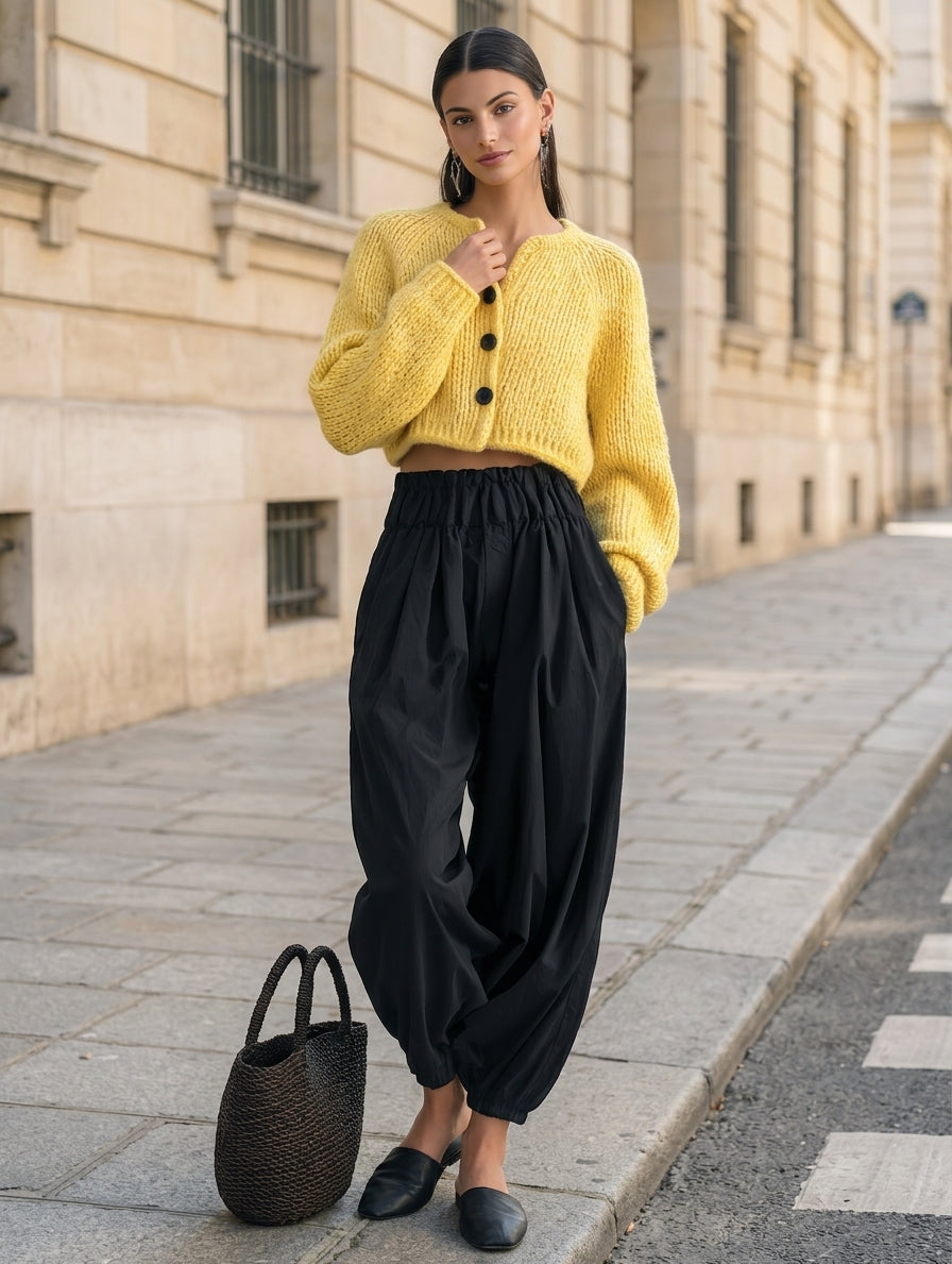Astrid | Striksæt med vide bukser