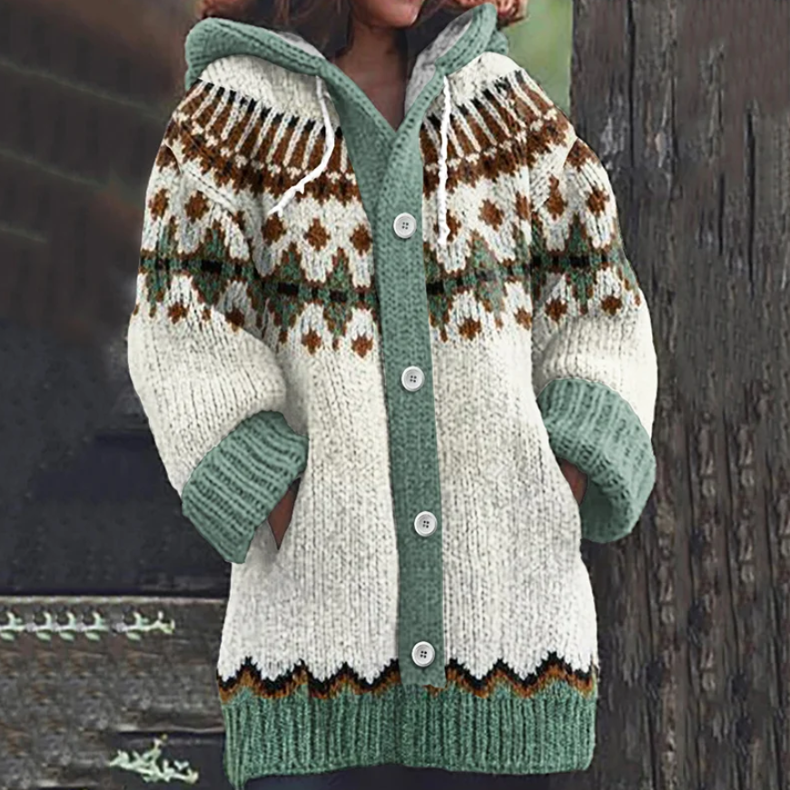 Barbara | Blød varm cardigan med ribkanter
