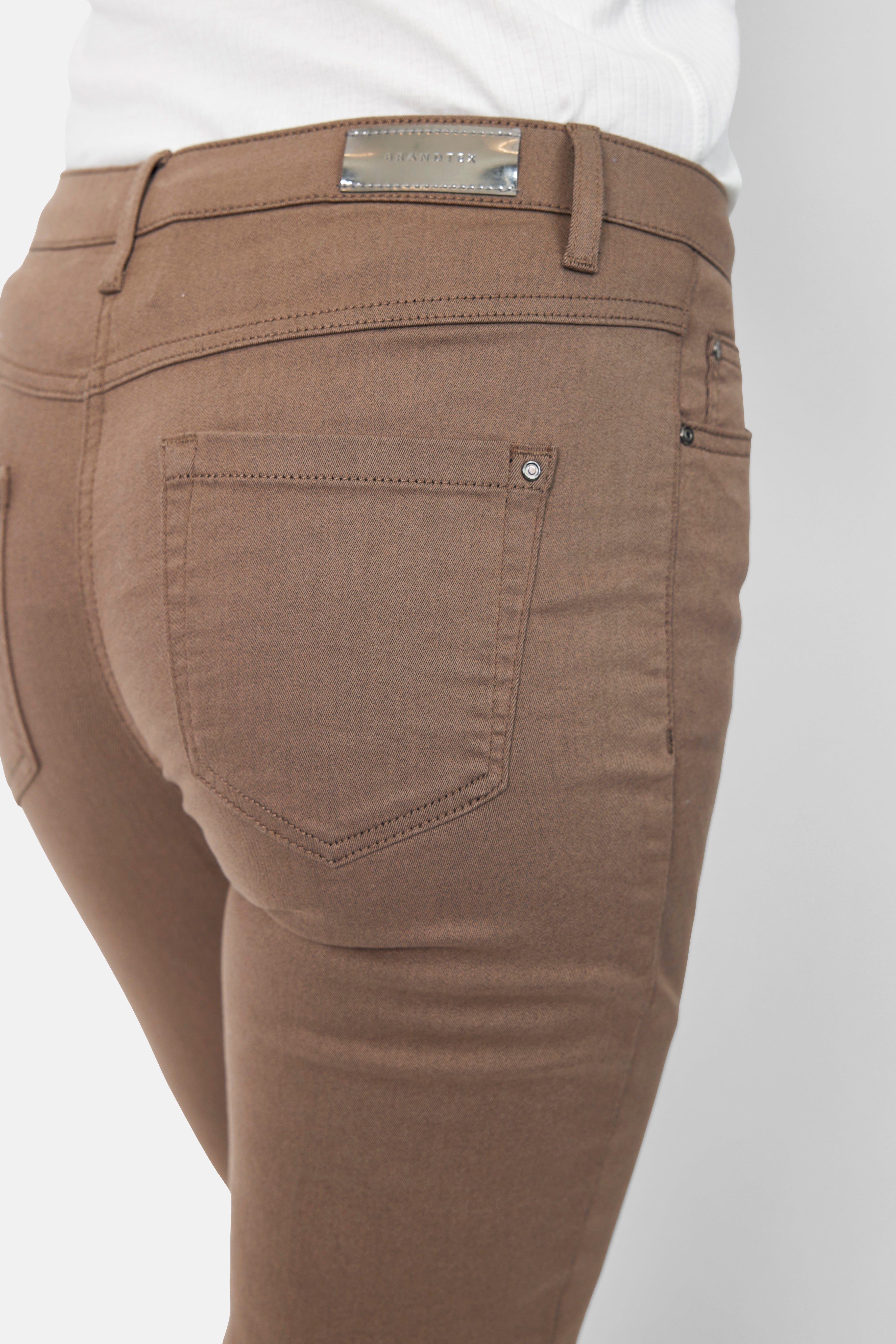 Madelaine Superstretch Jeans - Brun - Straight Fit