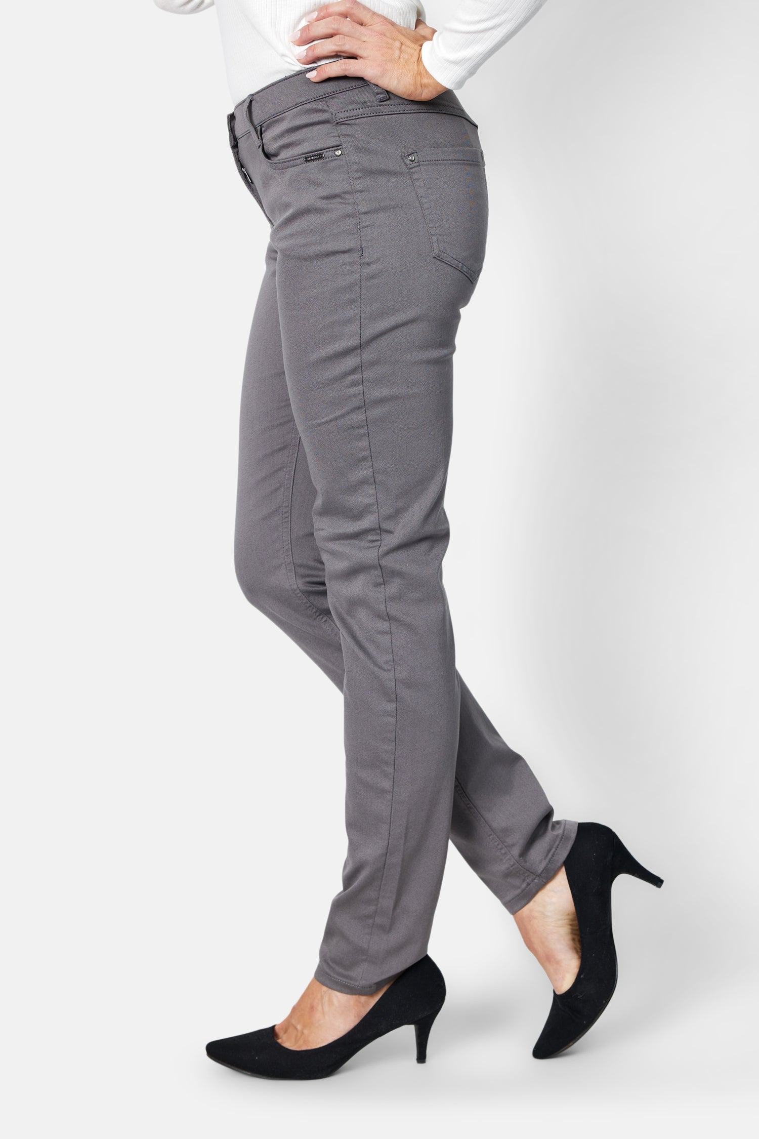 Madelaine Superstretch Jeans - Grå - Straight Fit