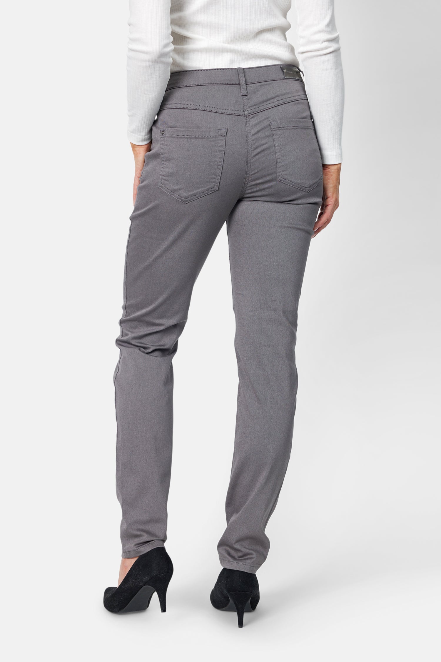 Madelaine Superstretch Jeans - Grå - Straight Fit