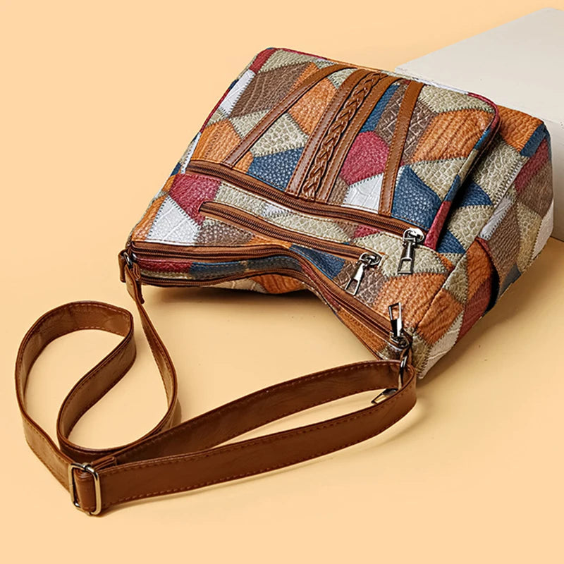 Nella | Patchworktaske med justerbar rem