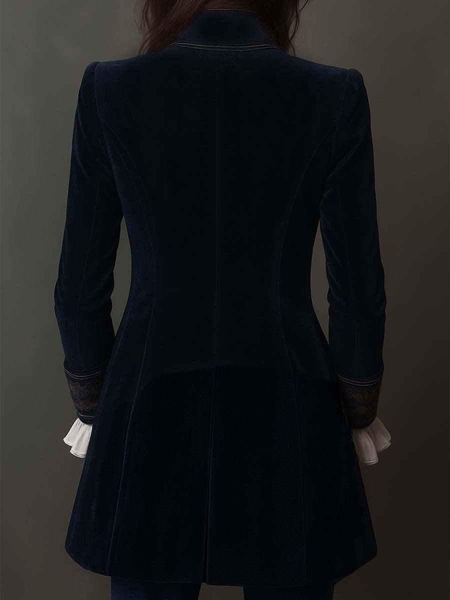 Ida | Vintage longline-jakke med broderi
