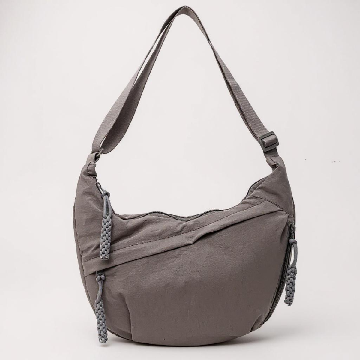 Liora | Grå crossbody-taske med justerbar rem