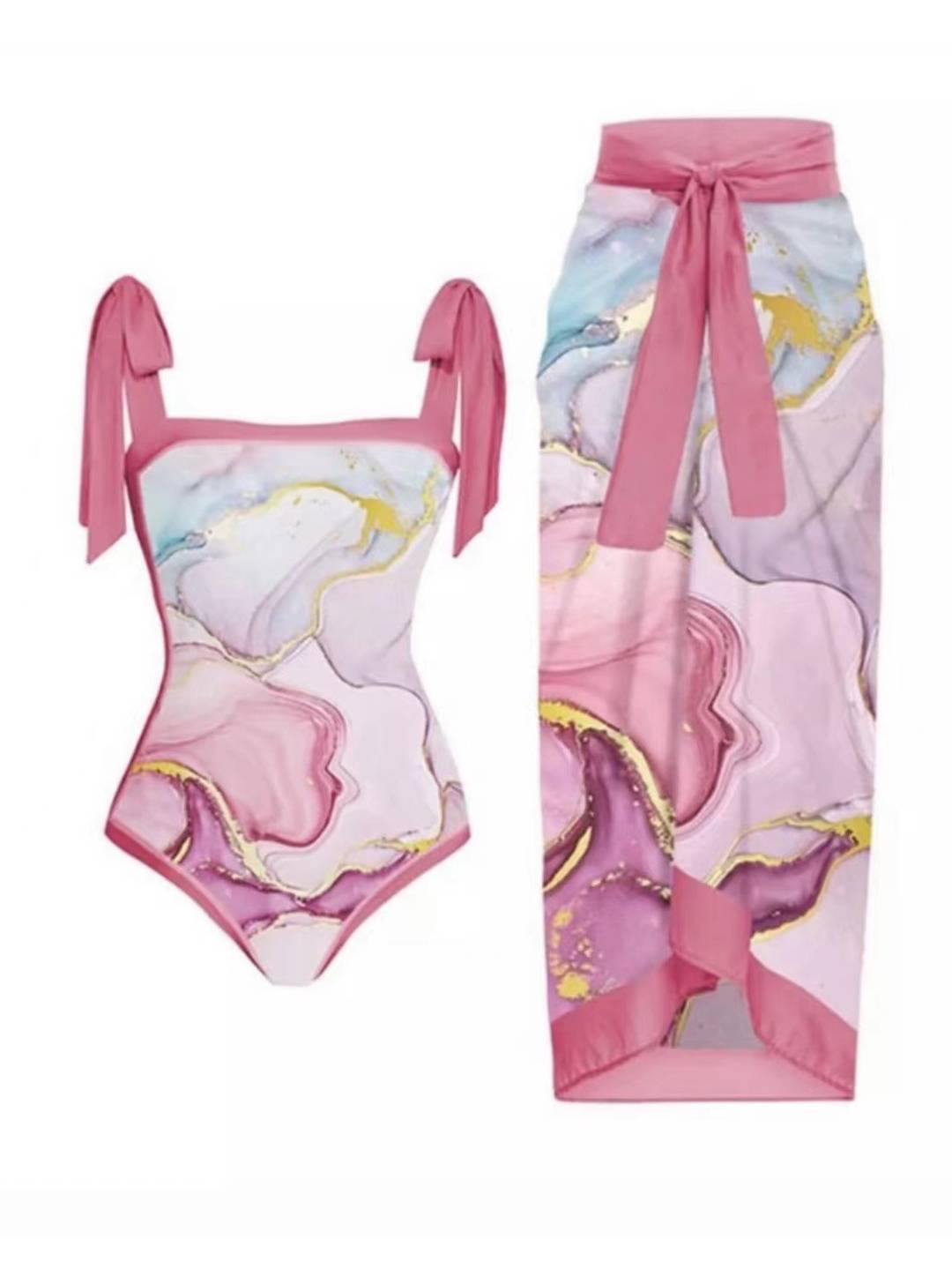 Liva | Badelook med nederdel med chiffon
