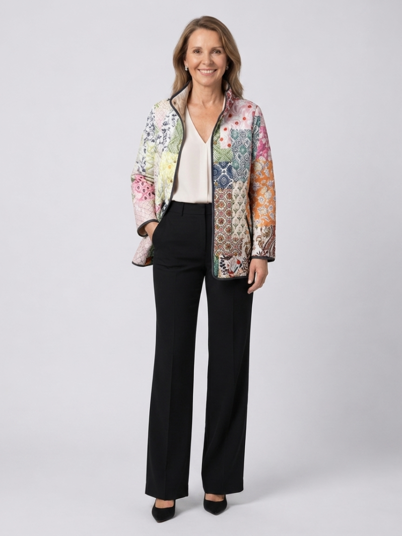 Alma | Quiltet bohemejakke med patchwork