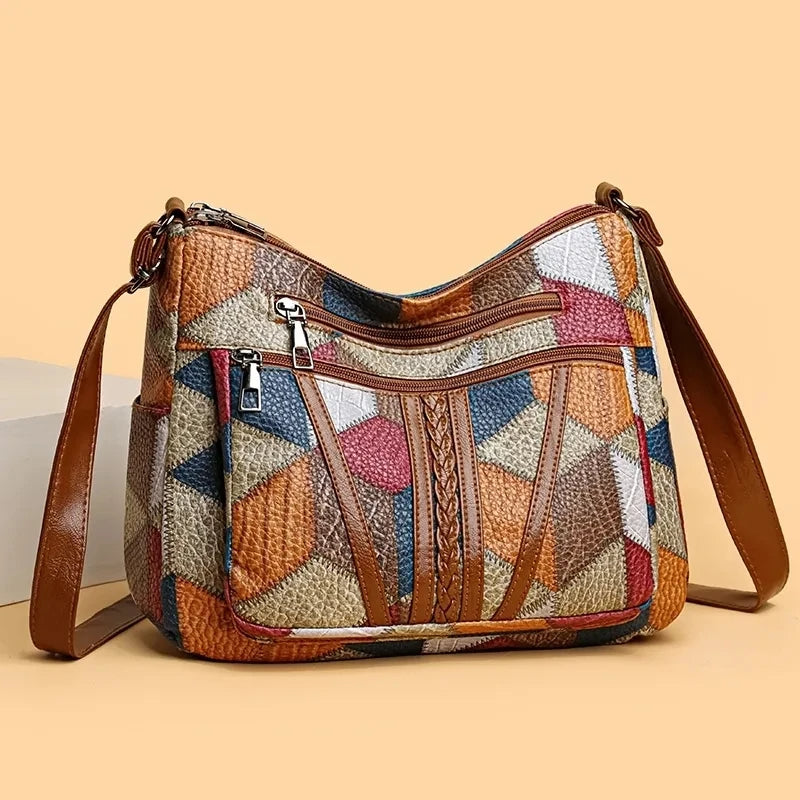 Nella | Patchworktaske med justerbar rem