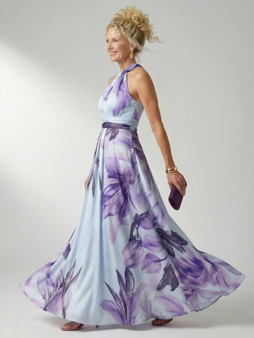 Amiel | Let blomstret maxikjole