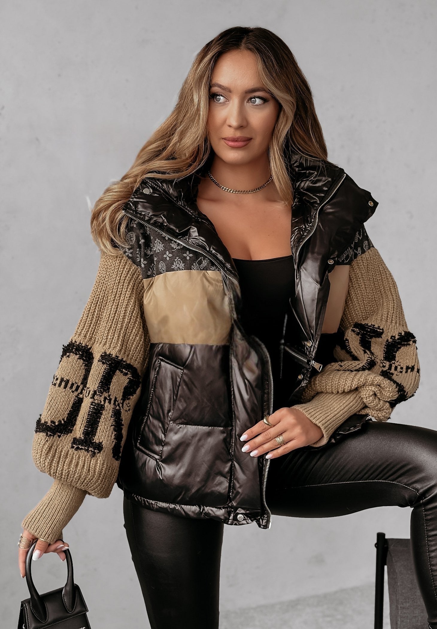 Mayce™ | Patchwork Pufferjakke