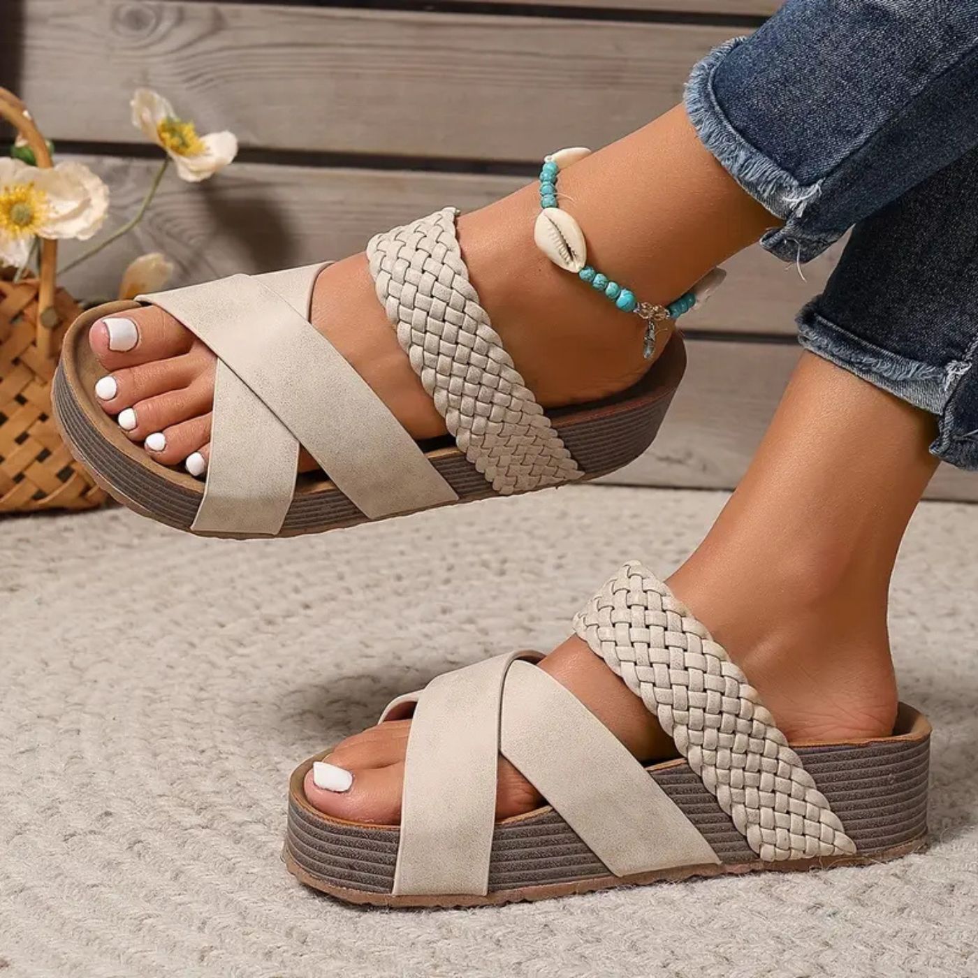 Abigail™ – Ortopædiske sandaler med læderremme