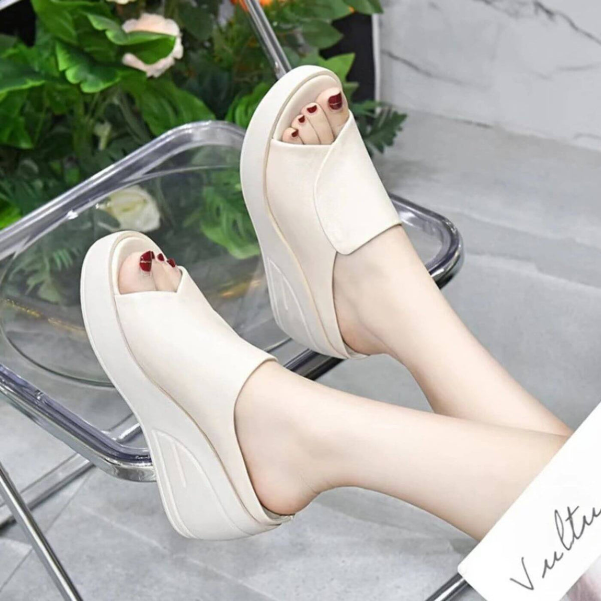 Eliza™ – Ortopædiske loafers med kilehæl