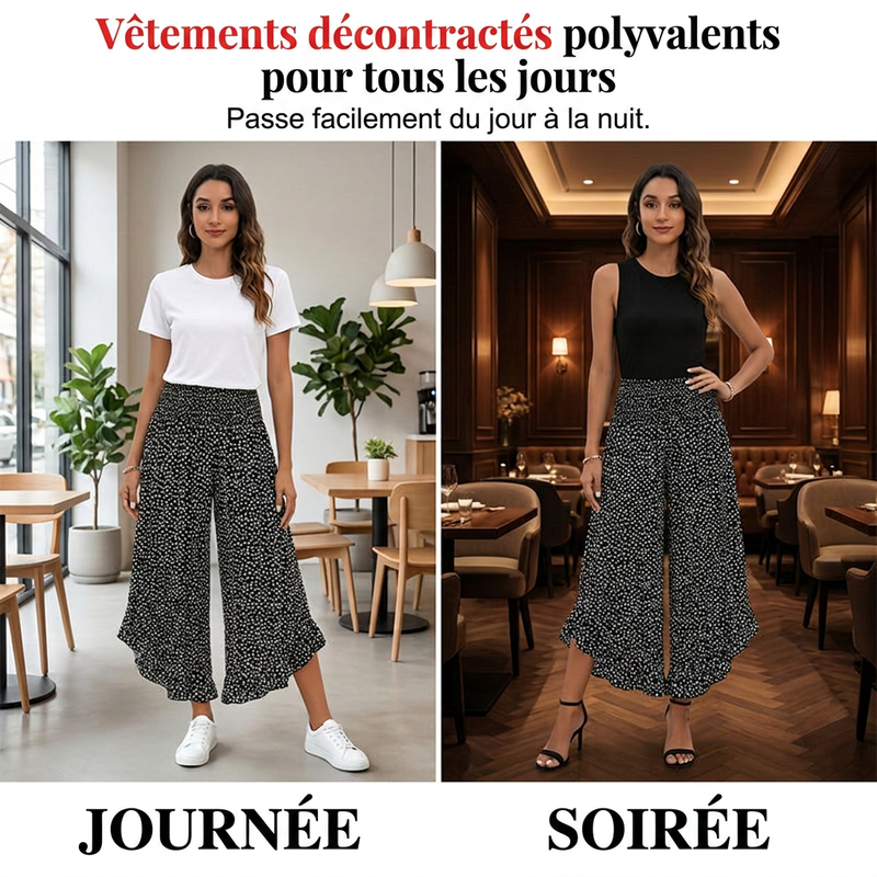 Fiora højtaljede bukser med vidde