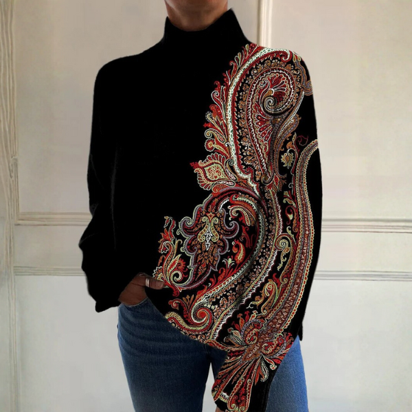 Klara | Blød striktrøje med ribstruktur med elegant udtryk