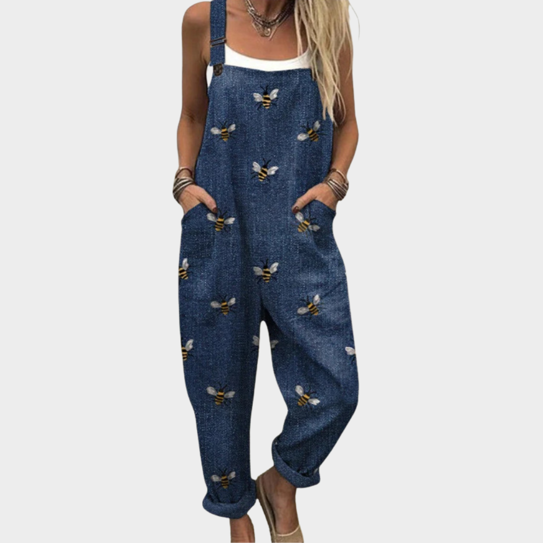 Behagelige dungarees med print