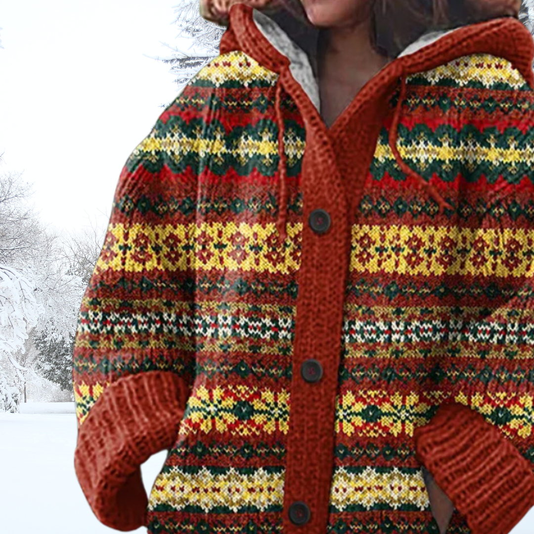 Jennifer | Blød varm cardigan med ribkanter