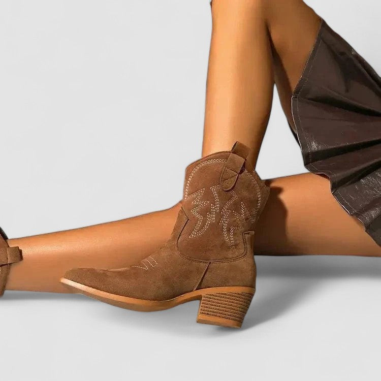 Darcy | Broderede western-støvletter