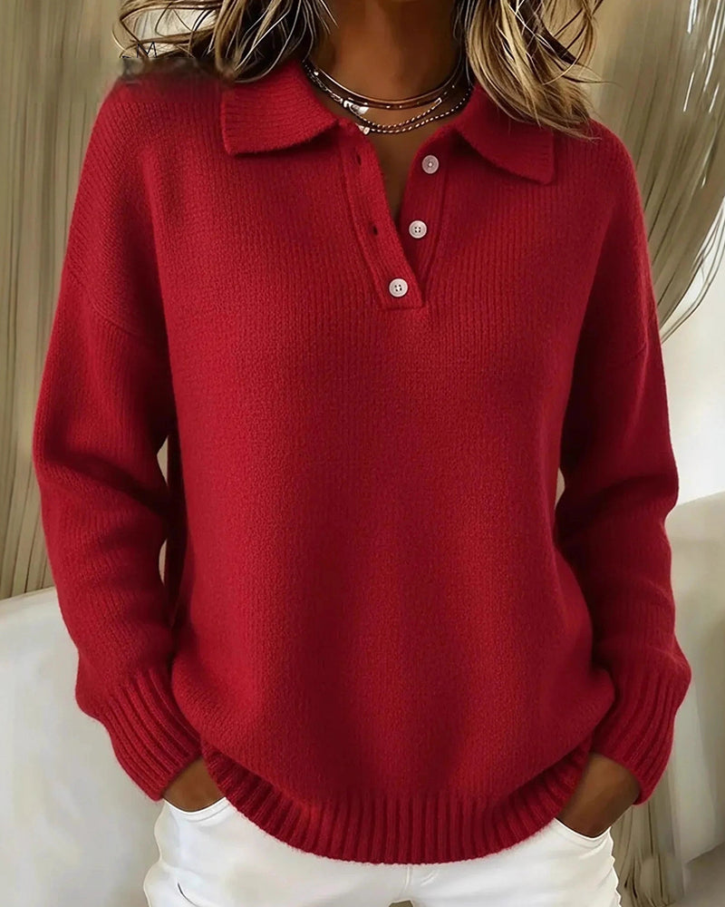 Madison | Klassisk langærmet strikpolo