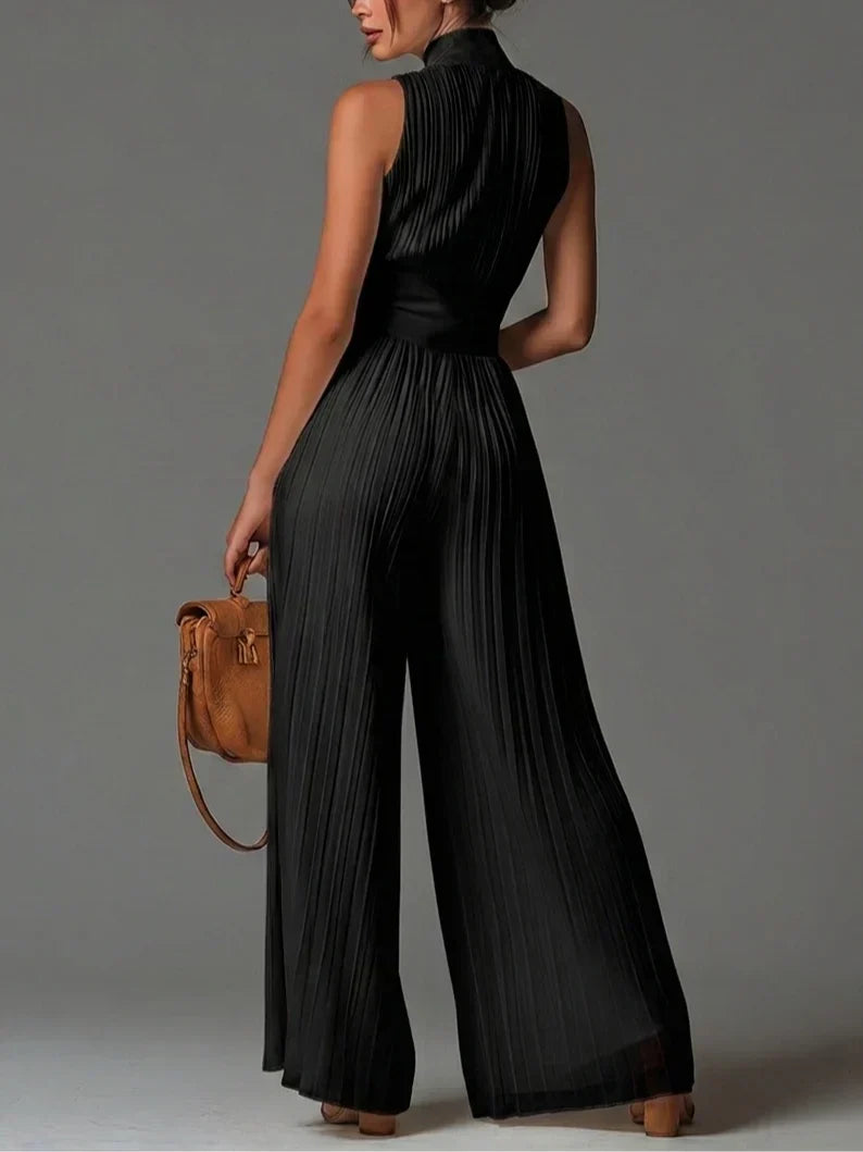 Élan – Skulpturelt plisseret jumpsuit