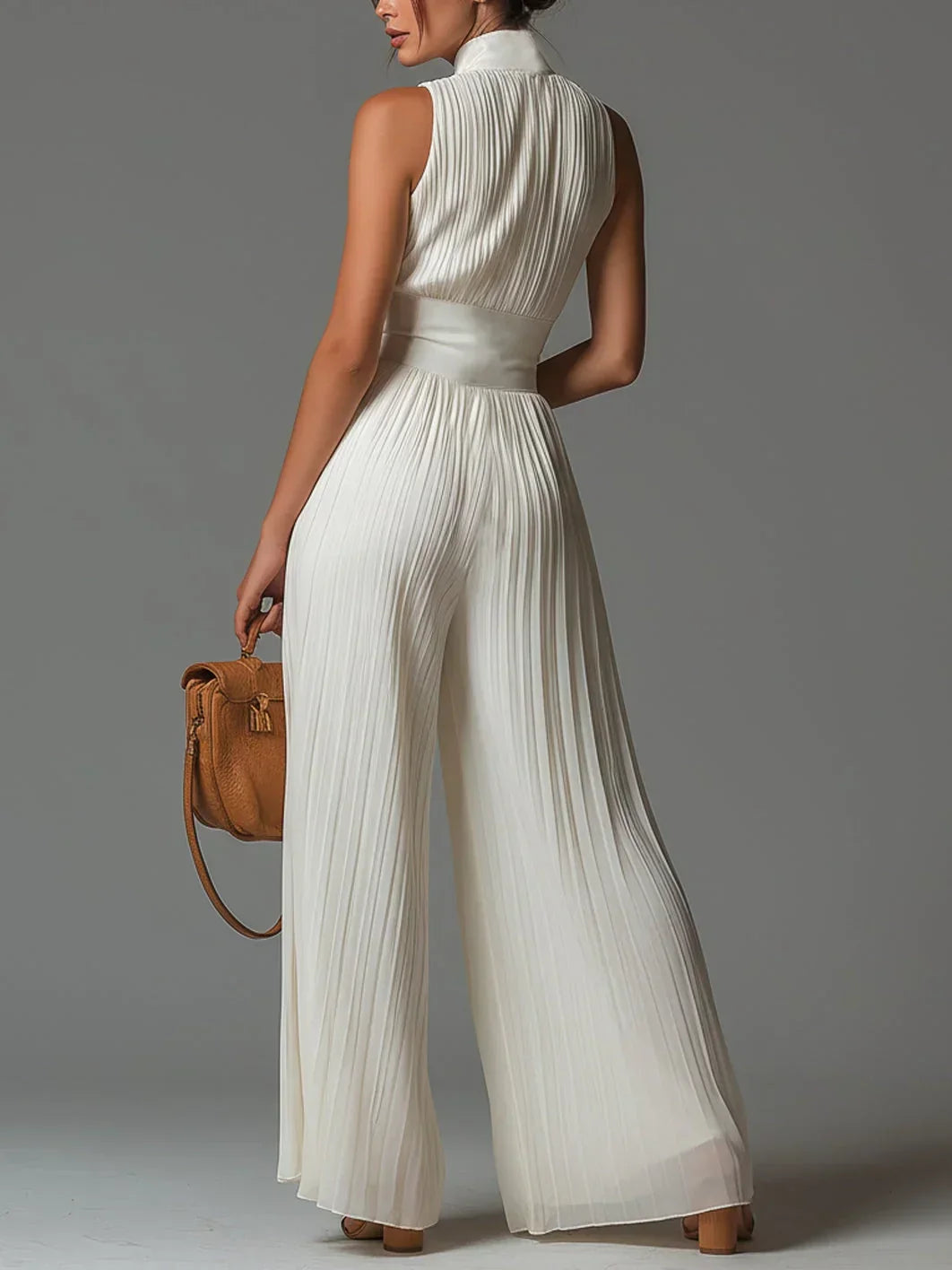 Élan – Skulpturelt plisseret jumpsuit