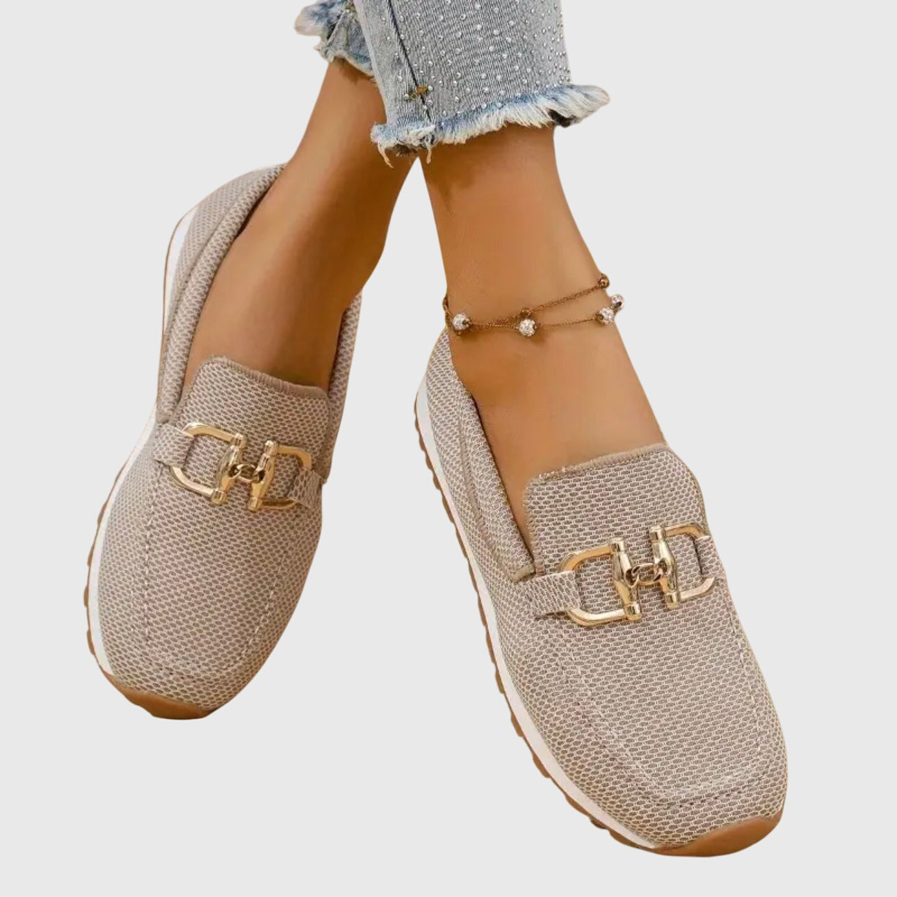 Loafers i ægte læder med horsebit-detalje, der sikrer høj bærekomfort
