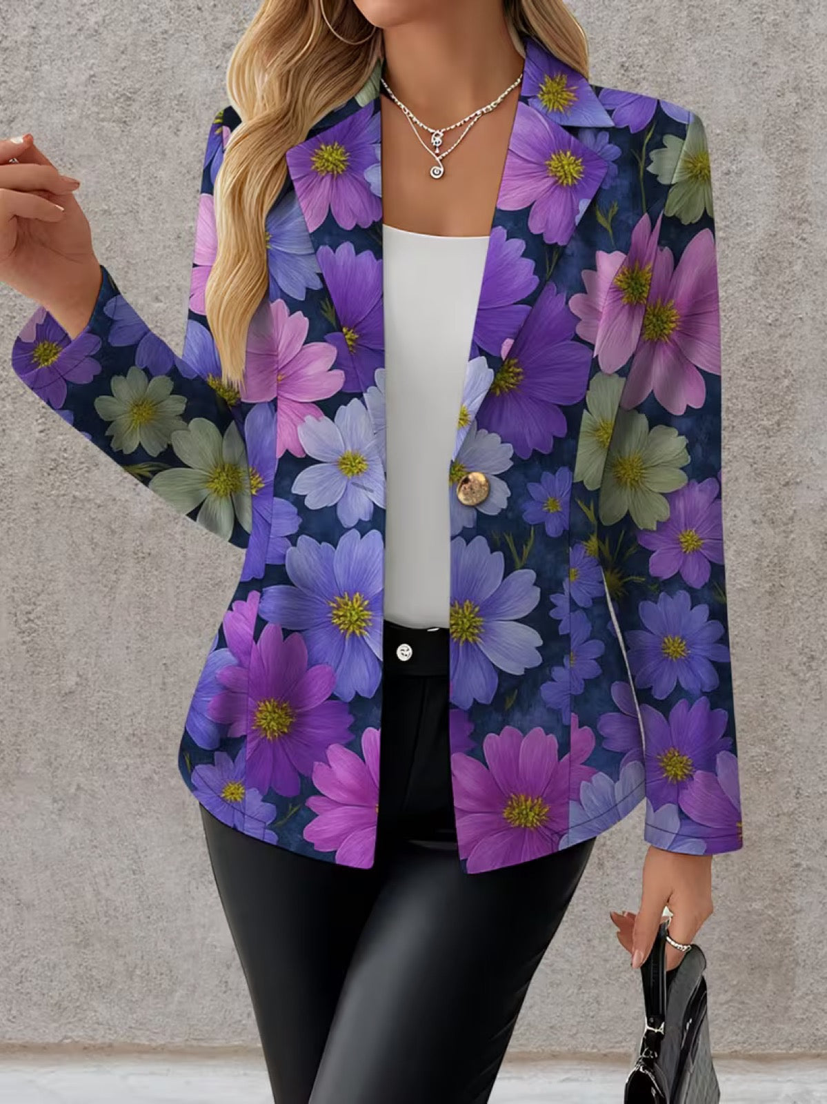 Saga | Blazer med blomsterprint