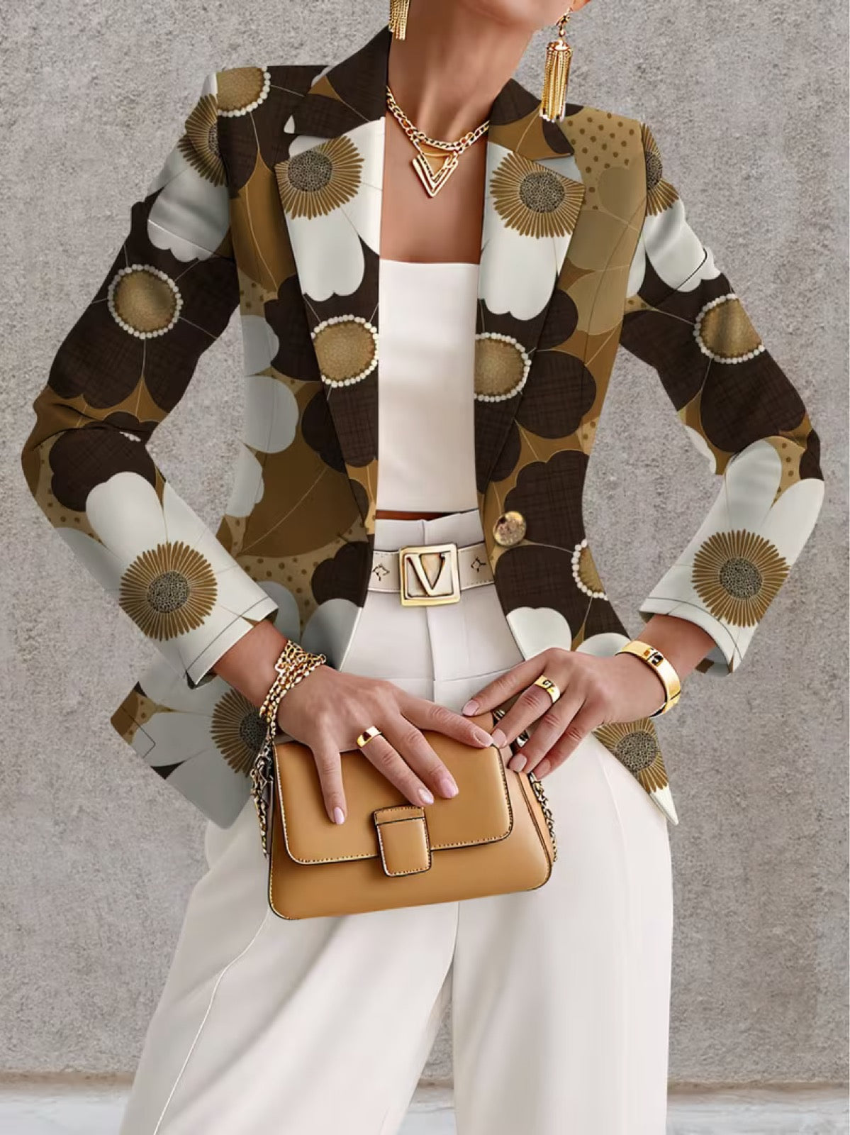 Alma | Blazer med markant blomsterprint