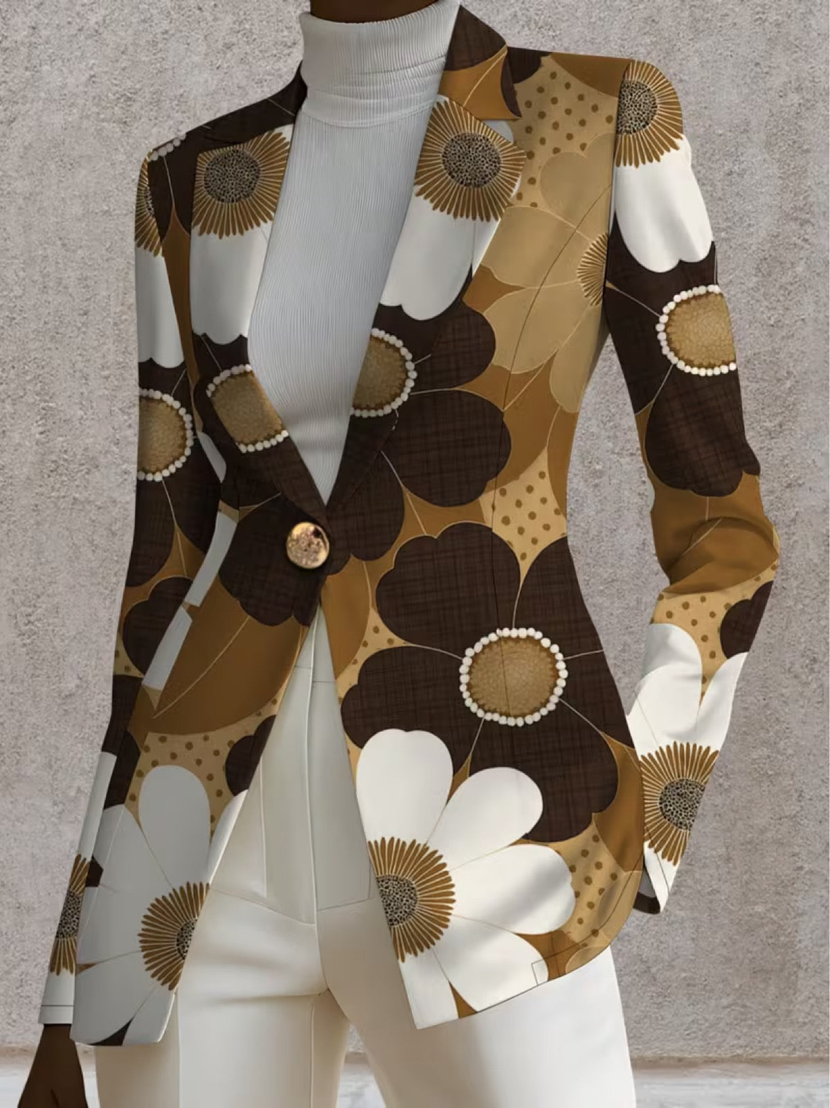 Alma | Blazer med markant blomsterprint