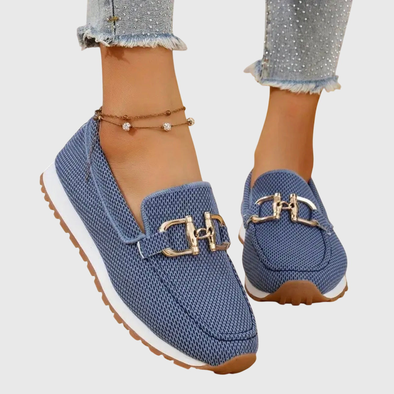 Loafers i ægte læder med horsebit-detalje, der sikrer høj bærekomfort