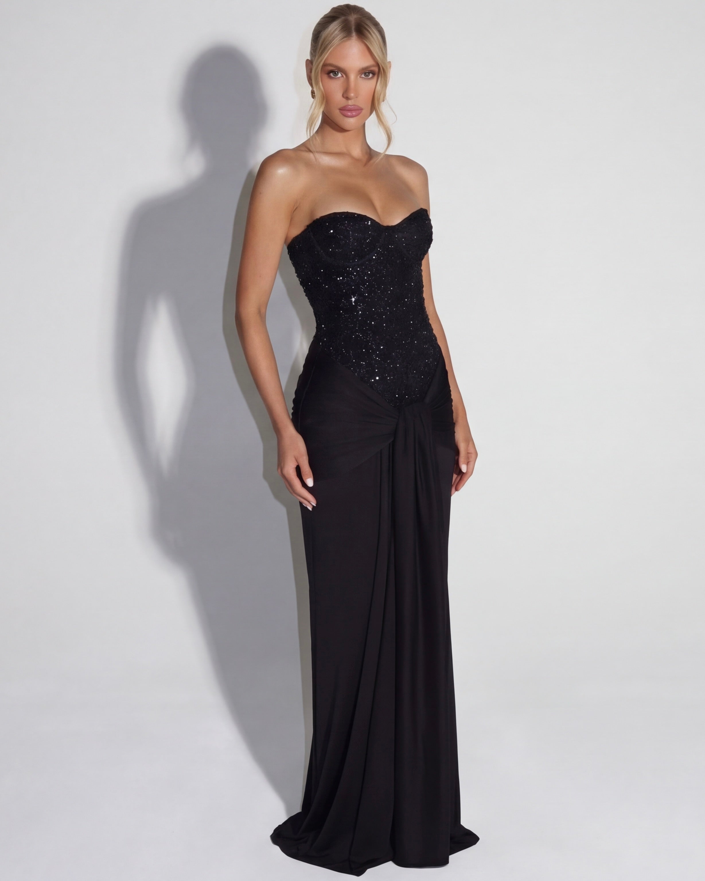 Midnight Aura Kjole Maxi