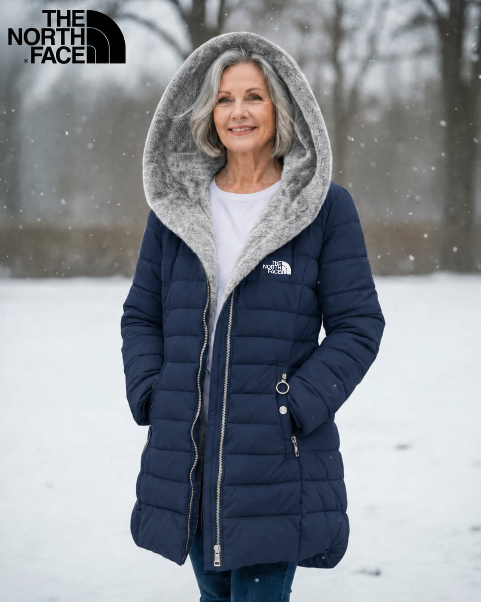 TNF Fleece Lined Quilted Coat - CLEARANCE SALE.