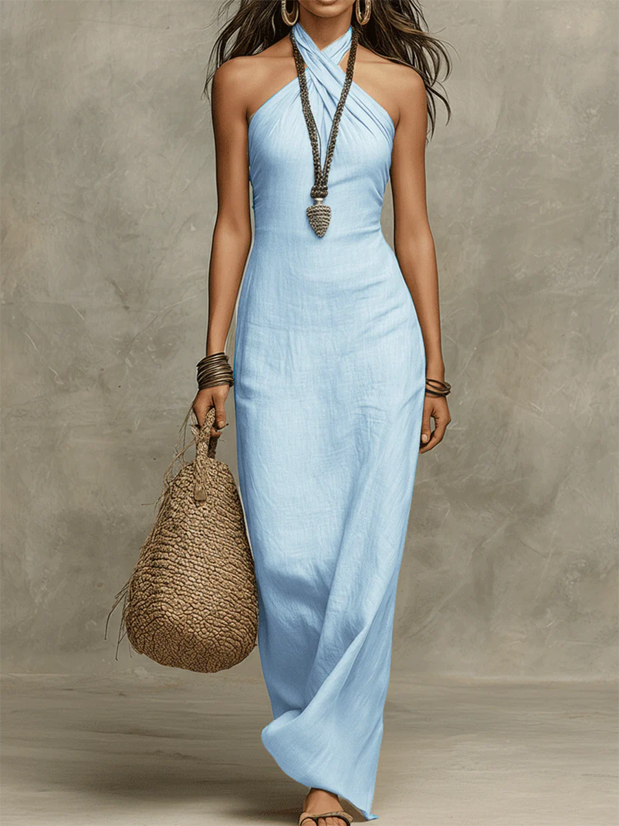 Ronja – Elegant halterneck-maxikjole