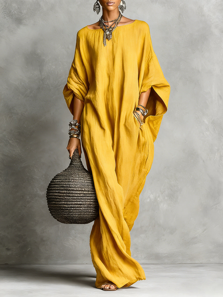 Serena | Oversized maxikjole med blødt fald
