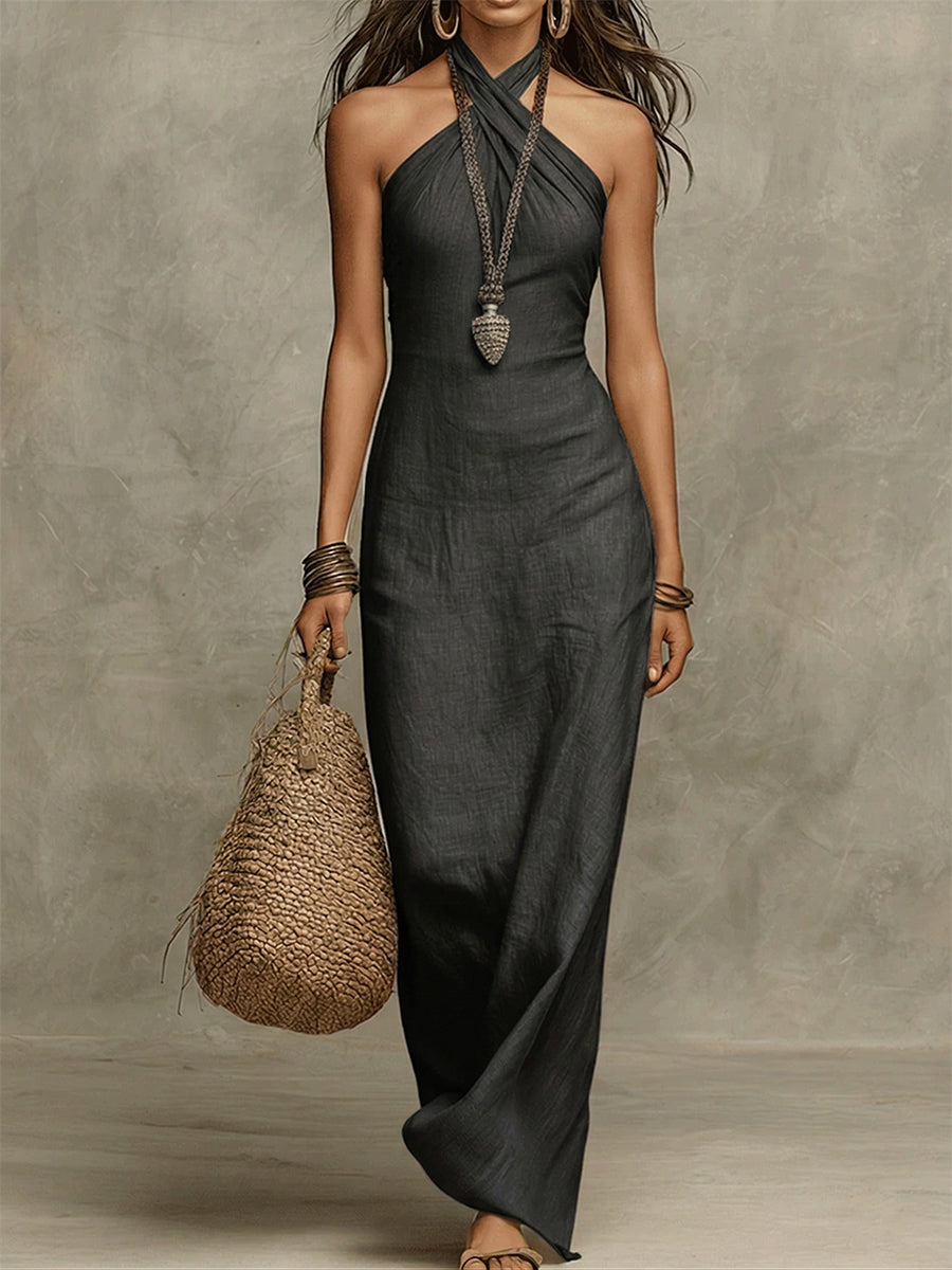 Ronja – Elegant halterneck-maxikjole