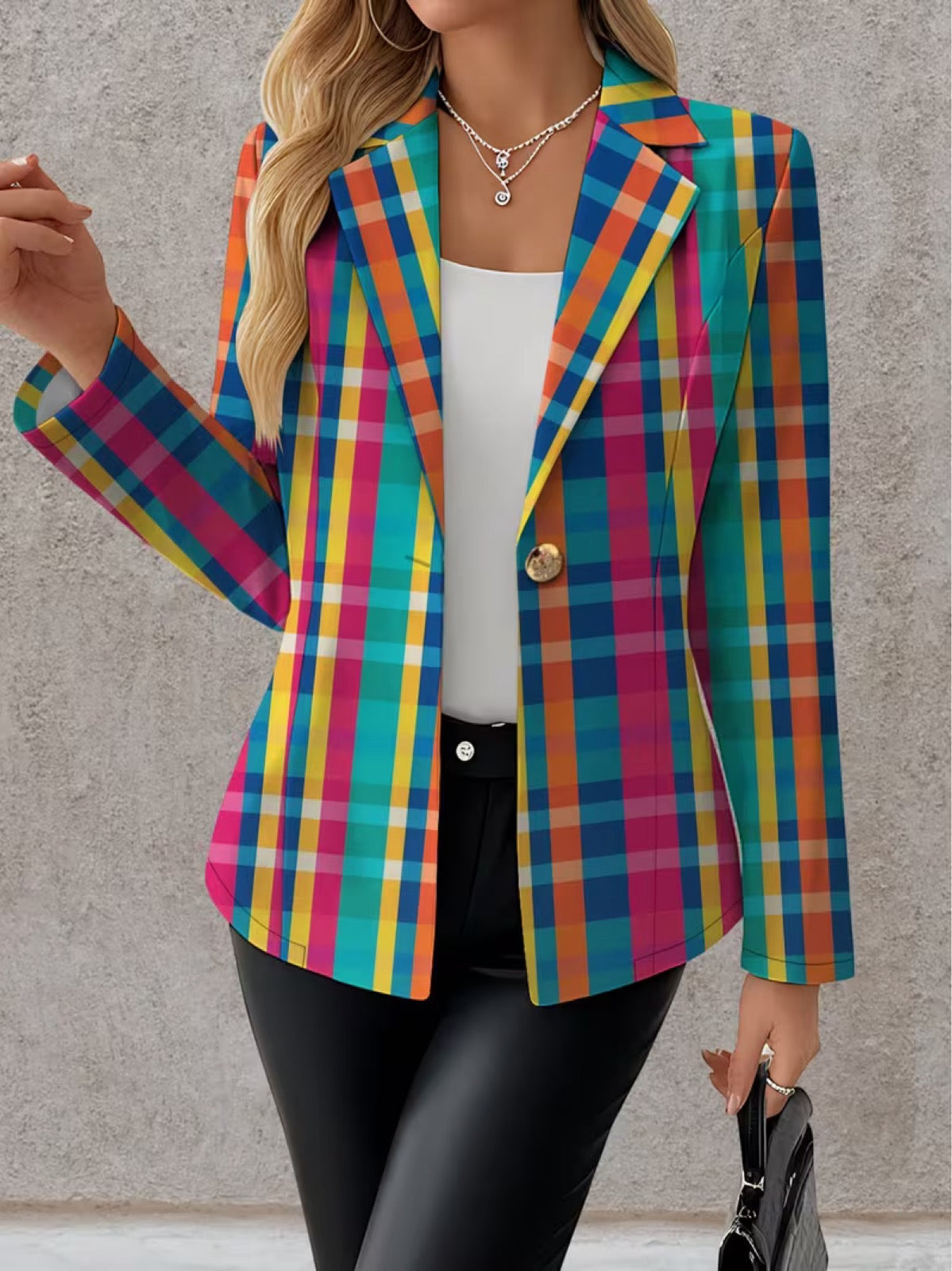 Klara | Taillieret ternet blazer