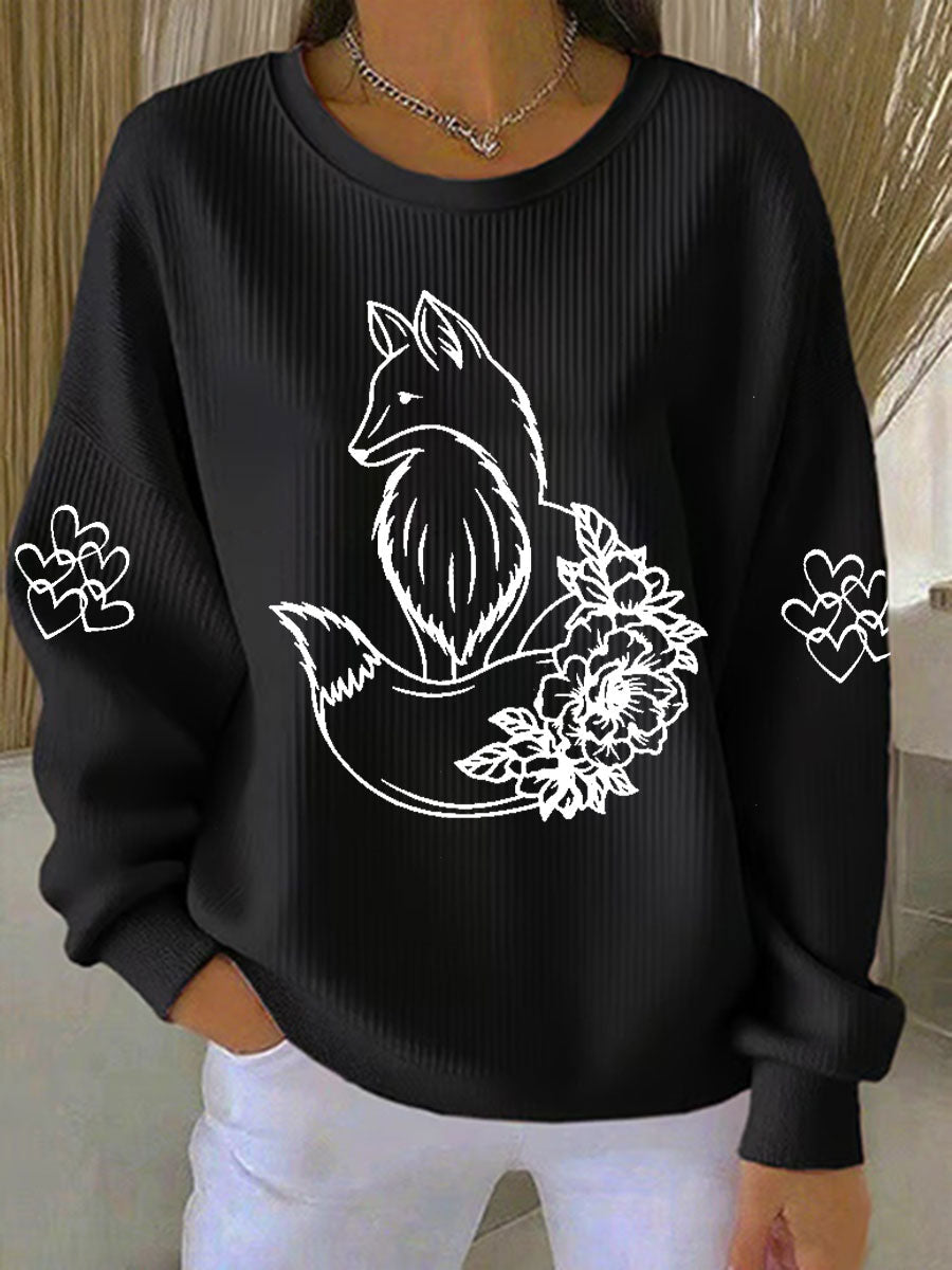 Laura | Sweatshirt med dyreprint