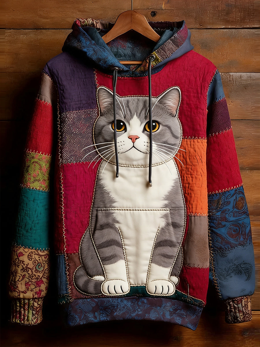 Elin Marie | Sweatshirt med dyreprint og kunstprint