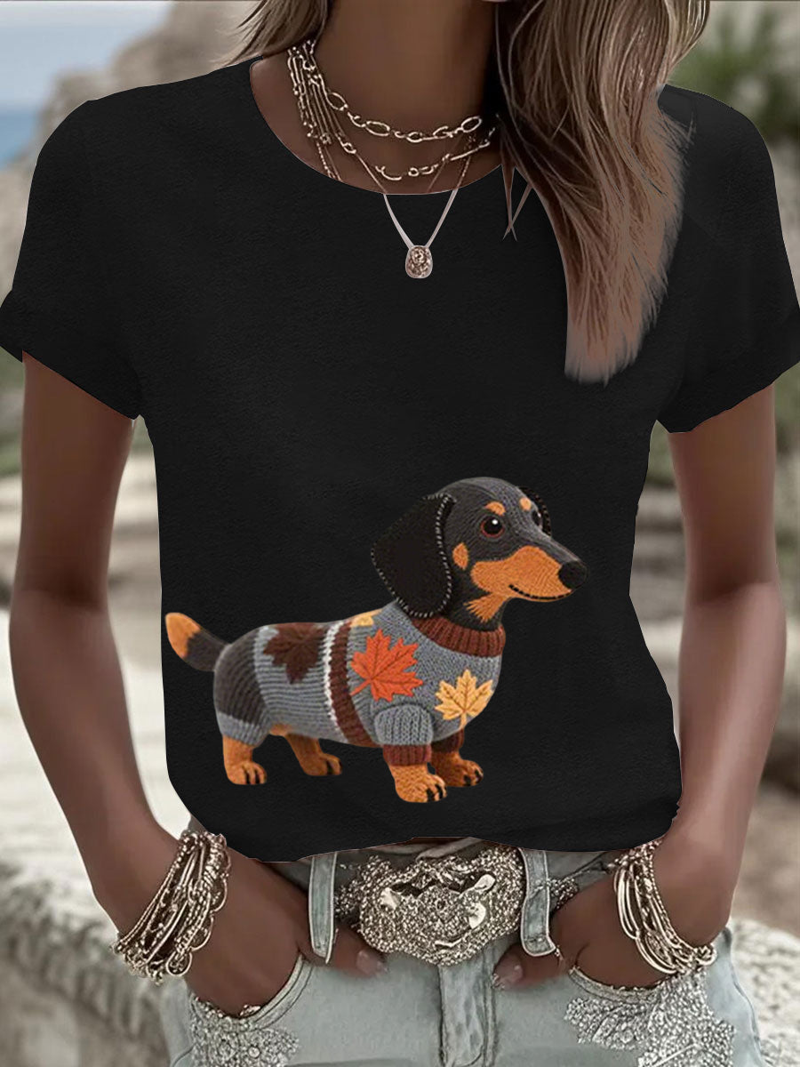 Frida Sofie | Sweatshirt med hundemotiv og kunstprint