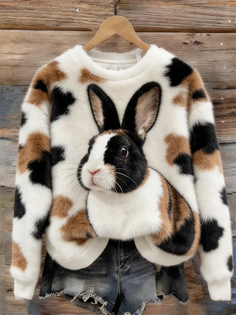 Molly | Sweatshirt med kaninmotiv