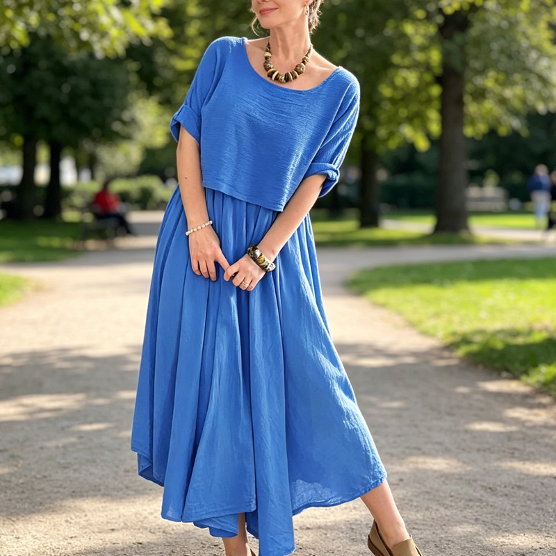 Fiora™ Bellina Luftigt Sommersæt med Nederdel