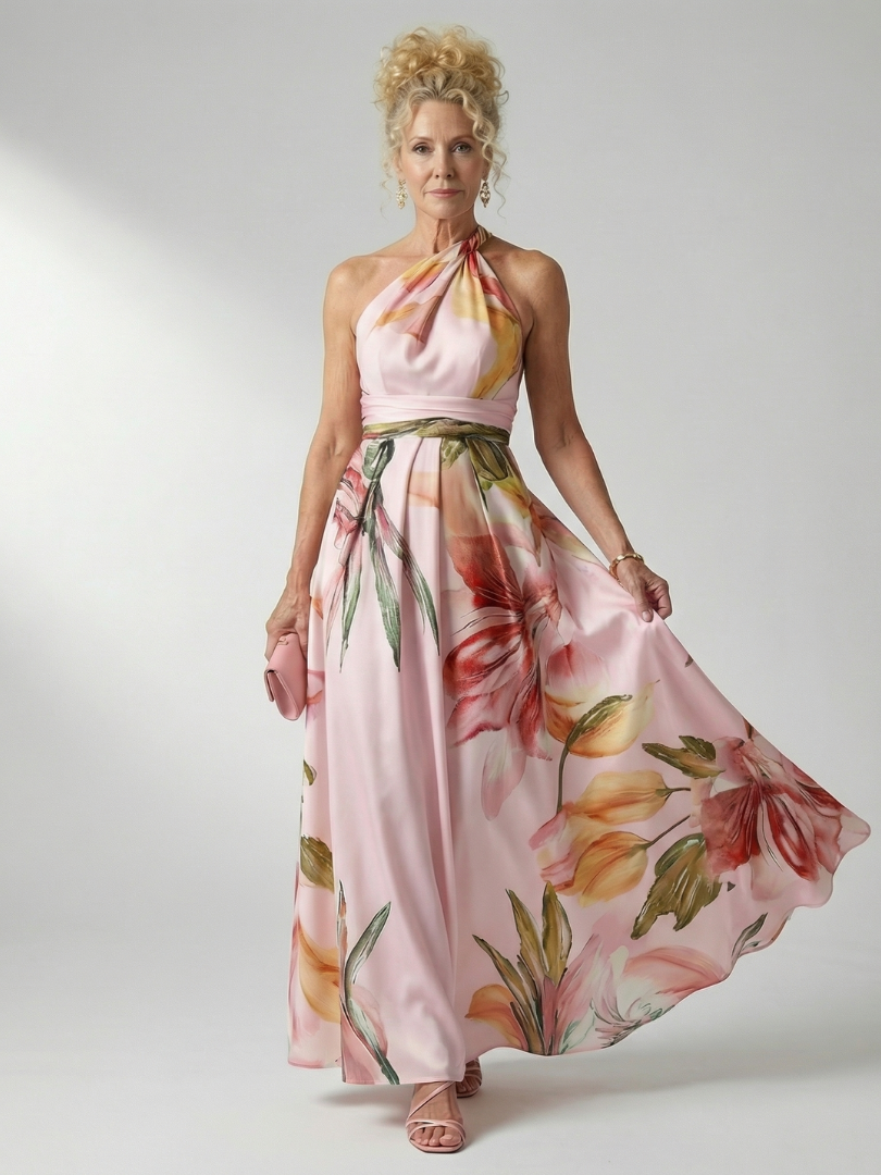 Amiel | Let blomstret maxikjole
