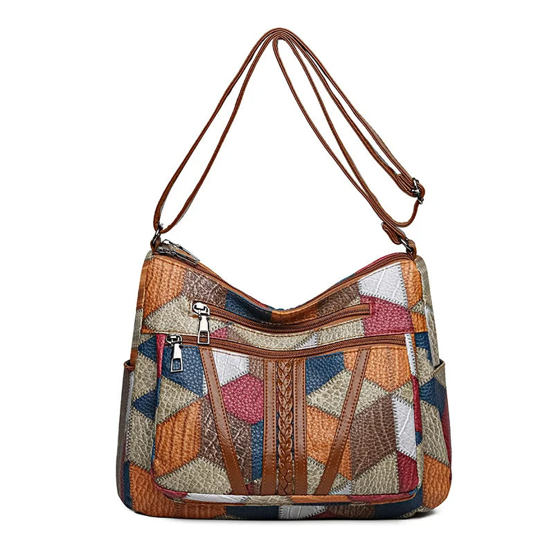 Nella | Patchworktaske med justerbar rem