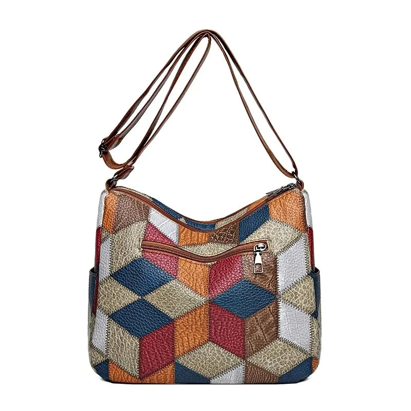 Nella | Patchworktaske med justerbar rem