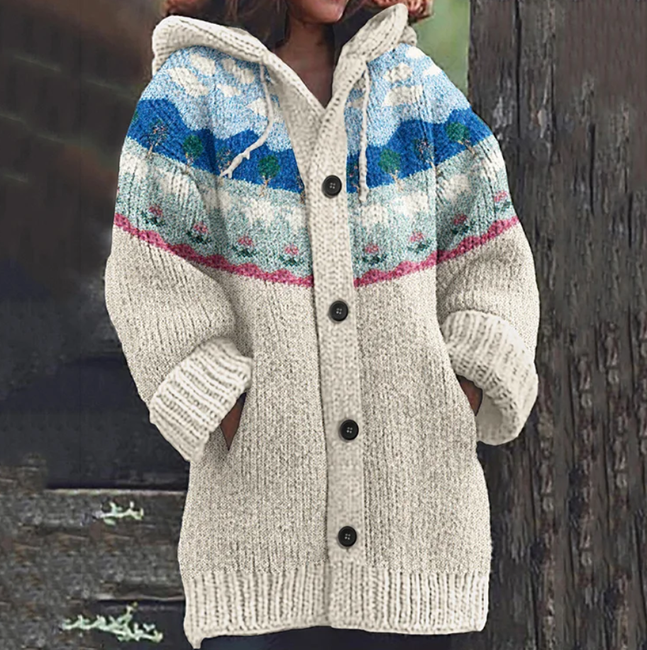Barbara | Blød varm cardigan med ribkanter