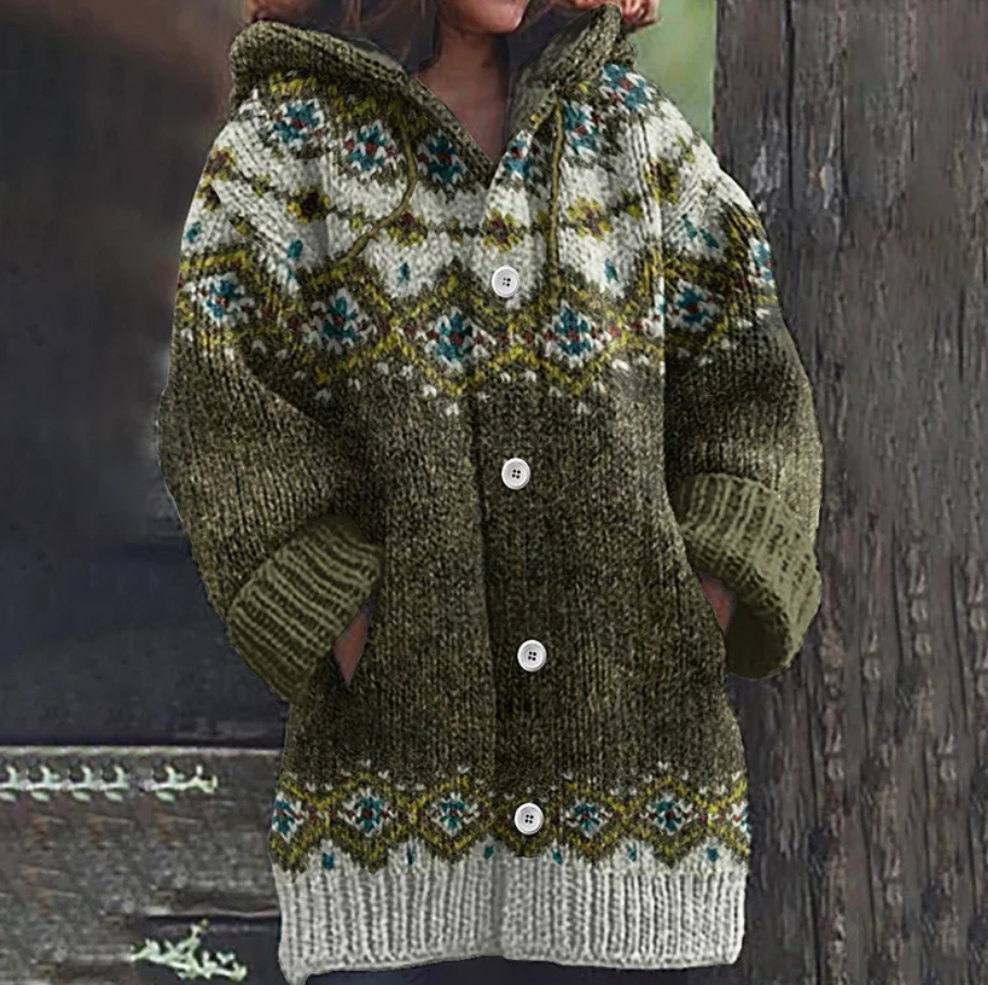 Patricia | Blød varm cardigan med ribkanter